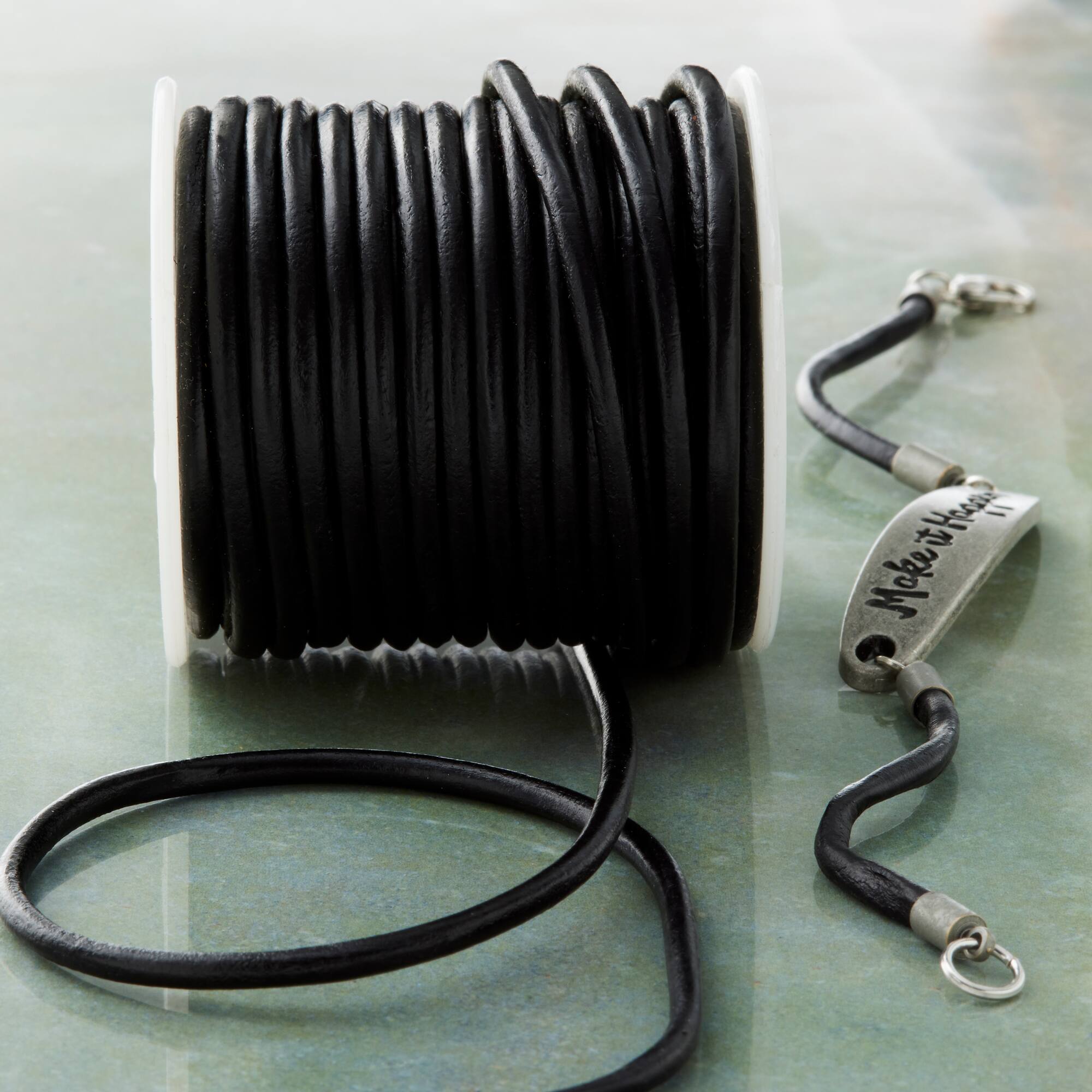 6 Pack: 3mm Round Leather Lace by Bead Landing